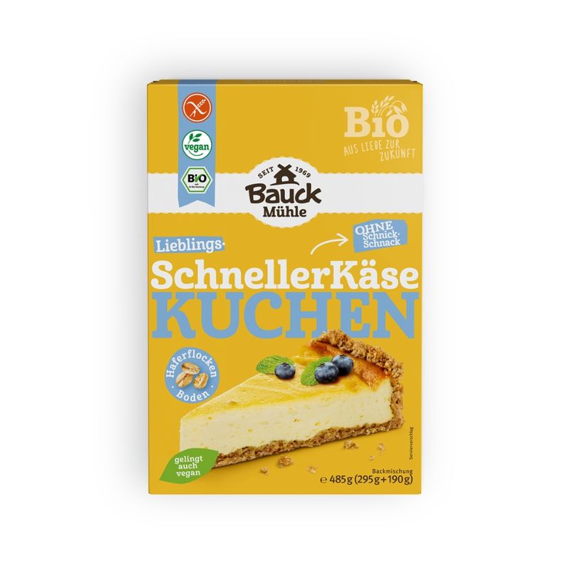 Bauck Mühle Schneller Käsekuchen glutenfrei Bio - Produktbild