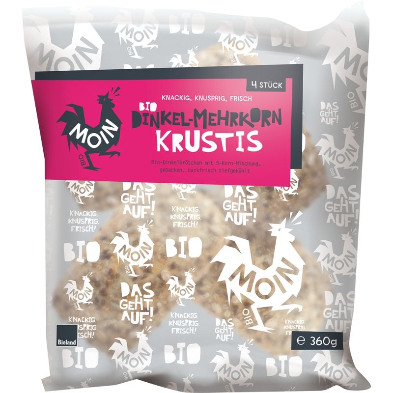 Moin Bio Backwaren Bio Dinkel Mehrkorn Krustis - Produktbild