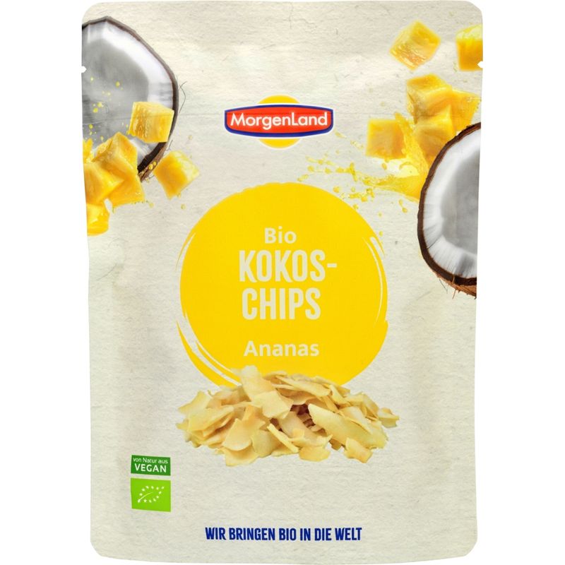 MorgenLand Bio Kokoschips Ananas - Produktbild