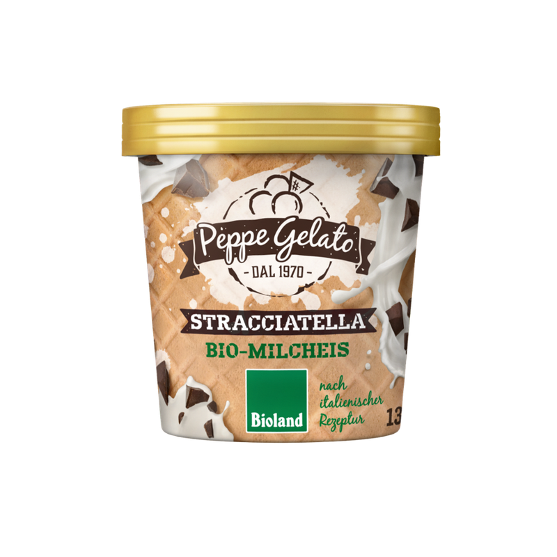 Peppe Gelato  Peppe Gelato Stracciatella Bio-Milcheis - Produktbild