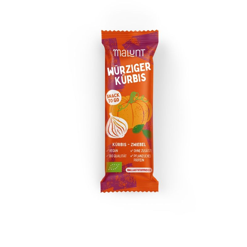 malunt malunt Bio Gemüse-Riegel Würziger Kürbis - Kürbis Zwiebel - Produktbild