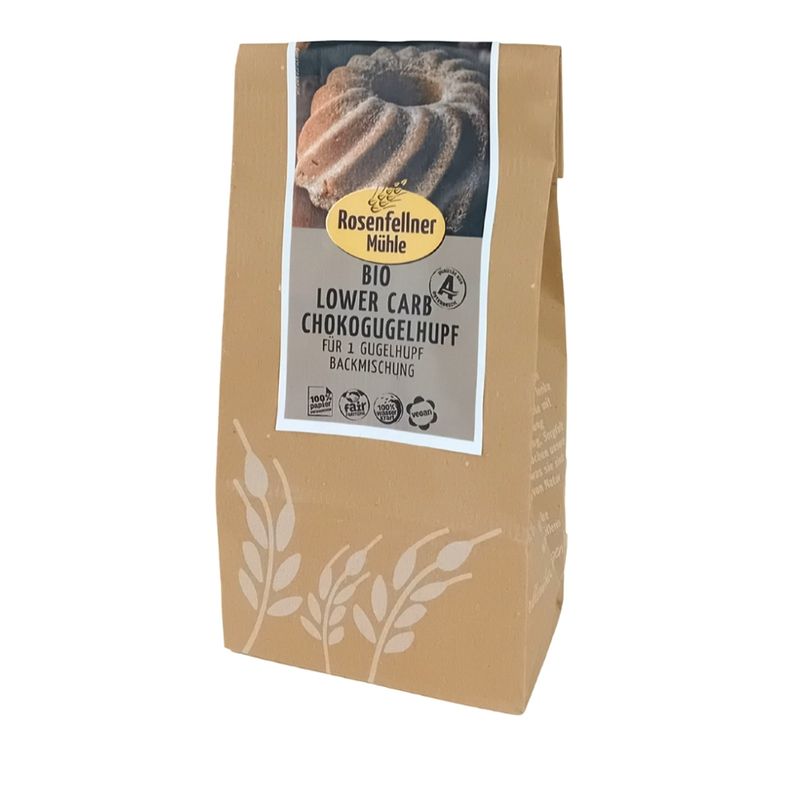 Rosenfellner Mühle & Naturkost Bio Lower Carb Chokogugelhupf 190g - Produktbild