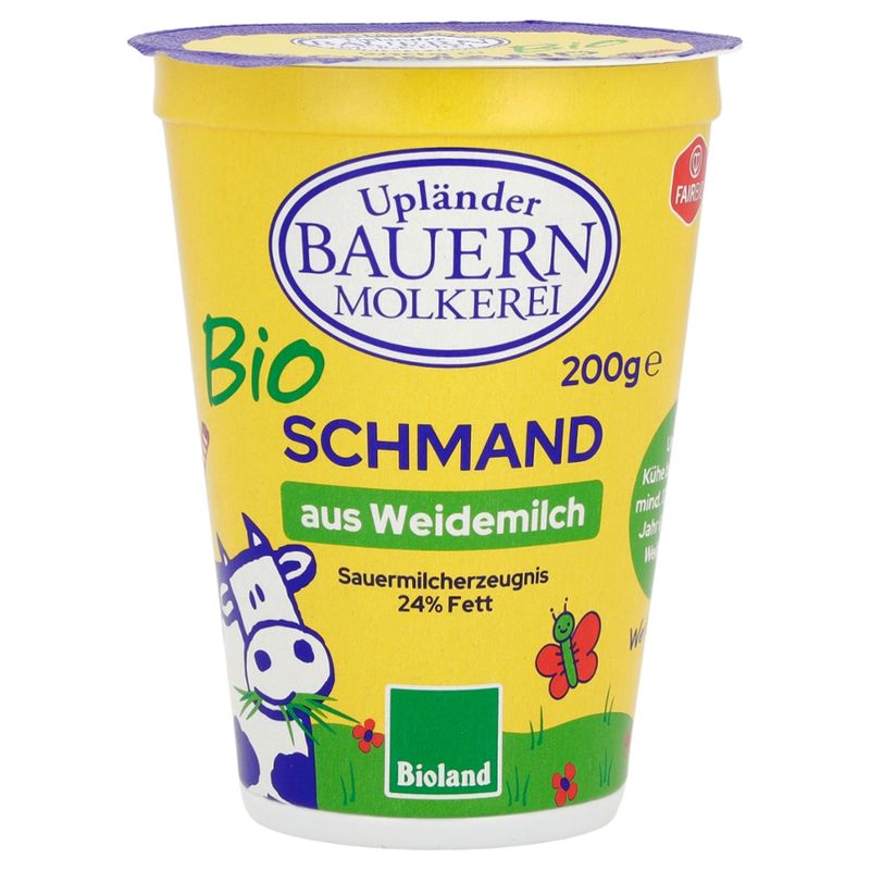 Upländer Bauernmolkerei Sauermilcherzeugnis Schmand 24% - Produktbild