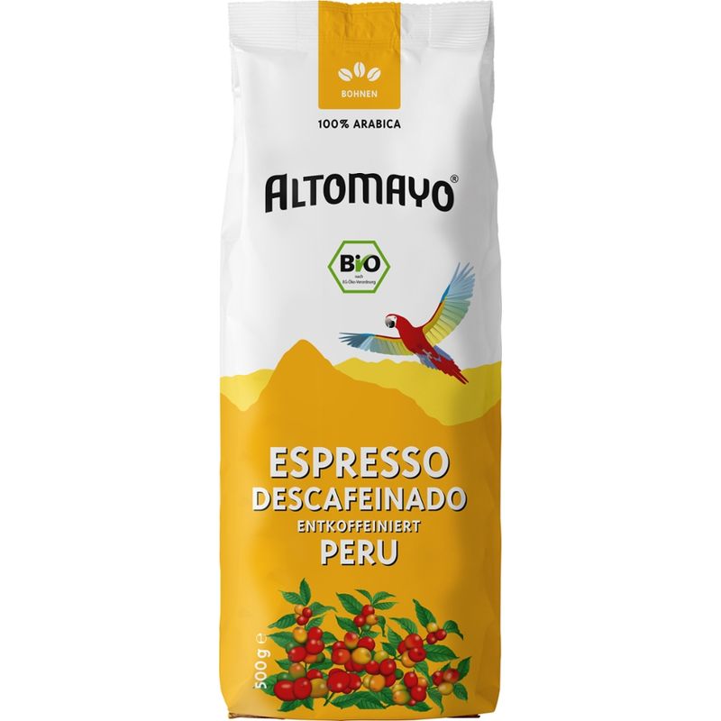 Altomayo Espresso Descafeinado Entkoffeiniert Peru, Bohnen - Produktbild