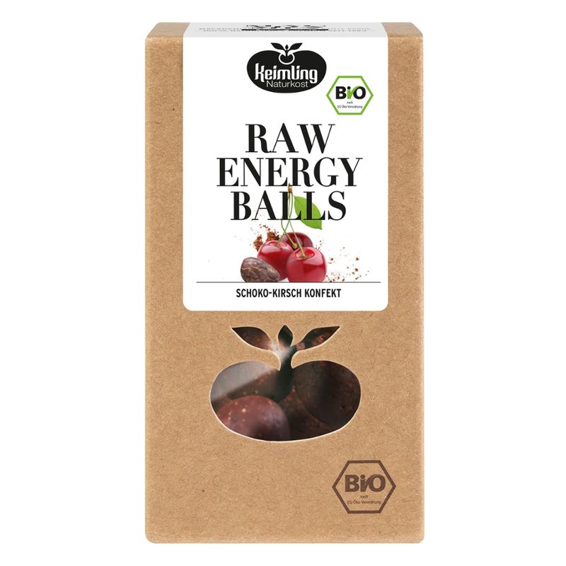 Keimling Naturkost Raw Energy Balls Schoko-Kirsch, bio - Produktbild
