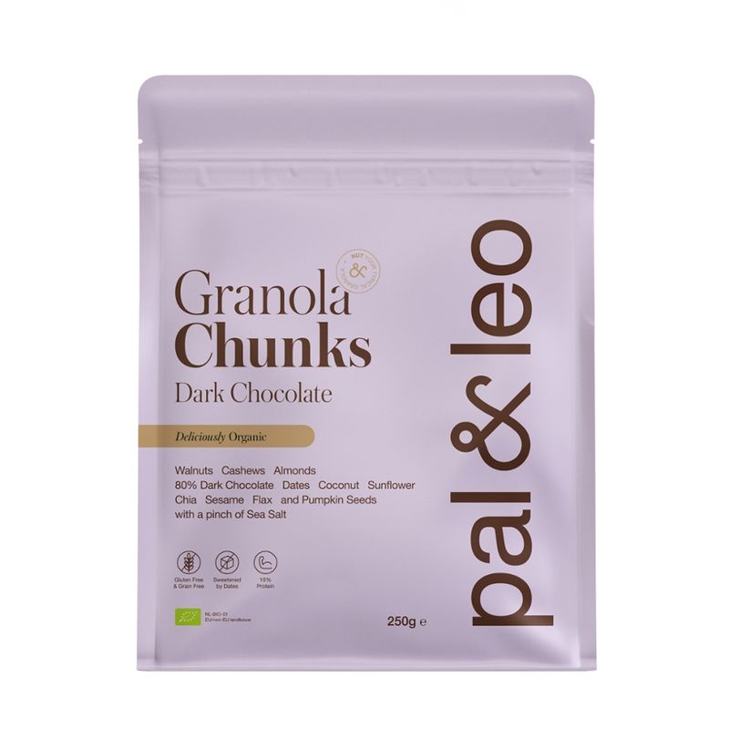 PAL & LEO Pal & Leo Organic Granola Chunks Chocolate 250g - Produktbild