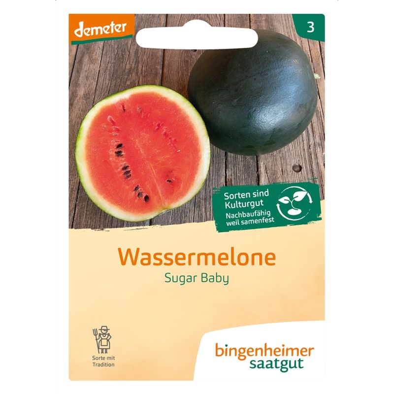 Bingenheimer Saatgut Sugar Baby - Wassermelone (Saatgut) - Produktbild