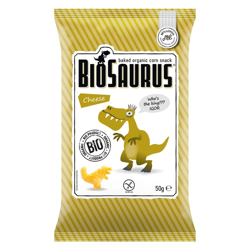 BioSaurus Biosaurus Bio Snack aus Mais Cheese "Igor" glutenfrei - Produktbild