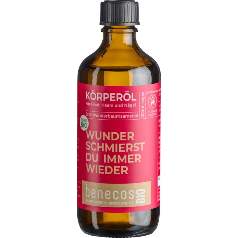 benecos benecosBIO Körperöl Bio-Wunderbaumsamenöl - WUNDER SCHMIERST DU IMMER WIEDER - Produktbild