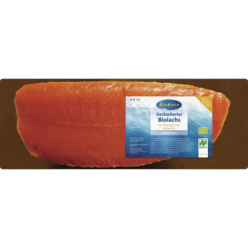 Bio Mare Bio-Räucherlachs,  geschnitten - Produktbild