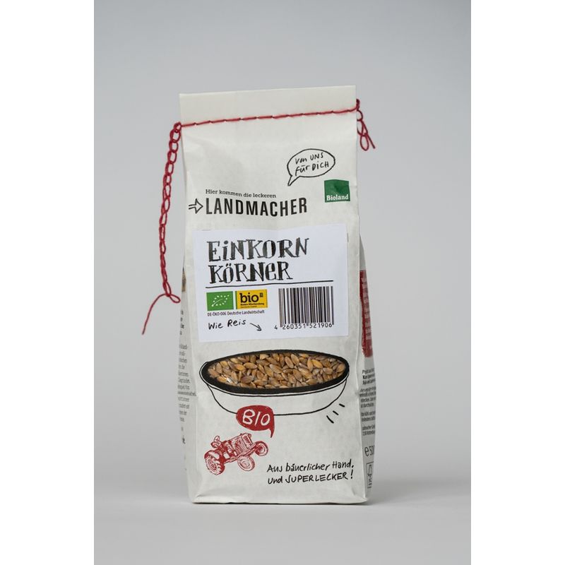 Landmacher Bio-Einkorn Körner (500g), Bioland - Produktbild