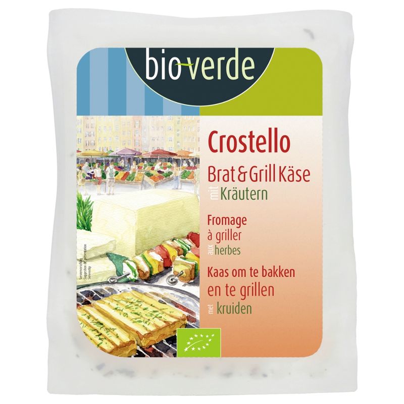 bio-verde Crostello mit mediterranen Kräutern, Brat- und Grillkäse 100 g - Produktbild