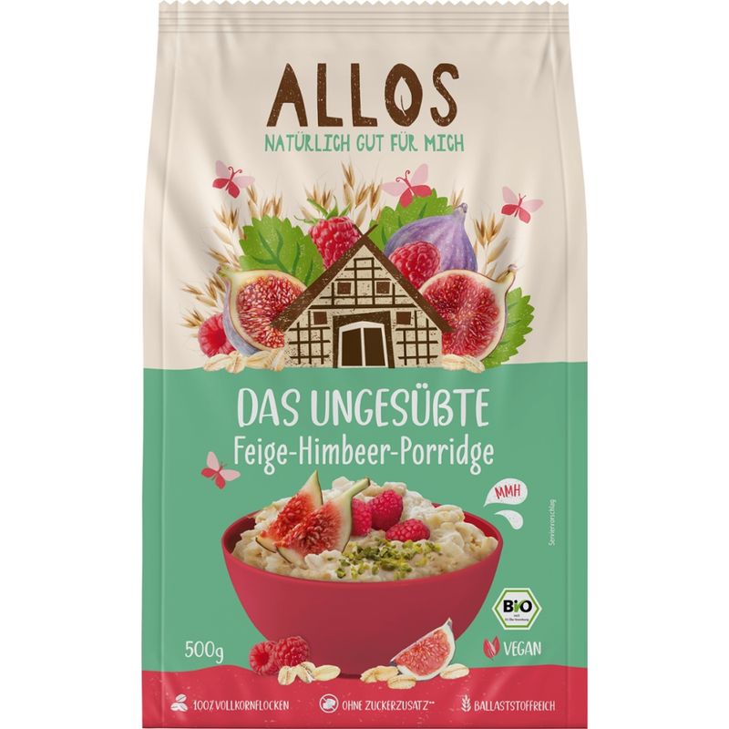 Allos Das Ungesüßte Feige-Himbeer-Porridge - Produktbild