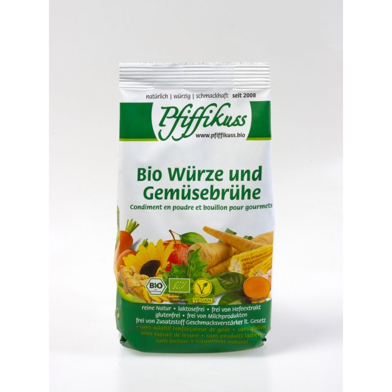 Pfiffikuss Gutes von der Reichenau Bio Würze und Gemüsebrühe 450g Nachfüllbeutel *glutenfrei+laktosefrei* - Produktbild