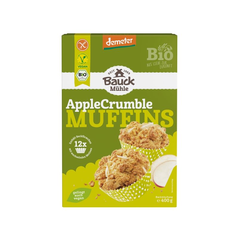 Bauck Mühle Apple Crumble Muffins Demeter, gf - Produktbild