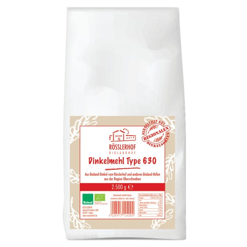 Rösslerhof Rösslerhof Dinkelmehl Type 630, 2,5kg - Produktbild
