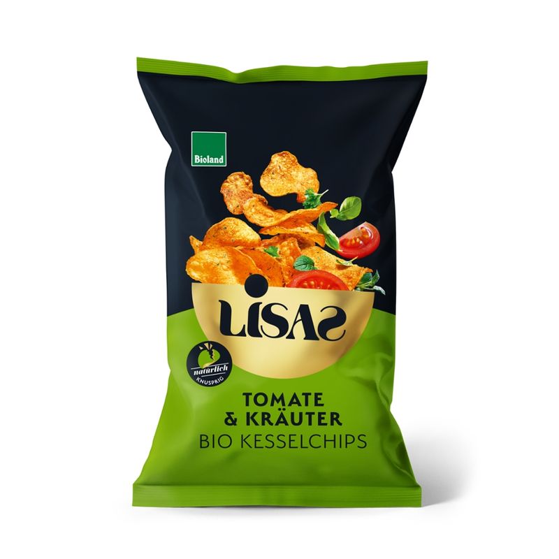 Lisas Lisas Bio-Kesselchips Tomate & Kräuter 115g - Produktbild