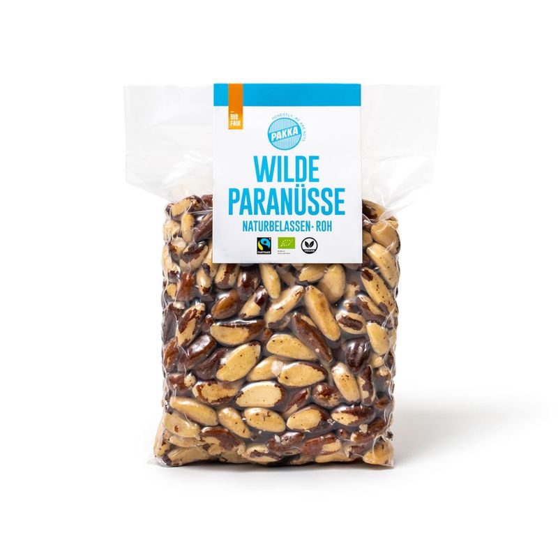 Pakka Paranüsse Nature, ungeröstet, Bio & Fairtrade, 1kg - Produktbild
