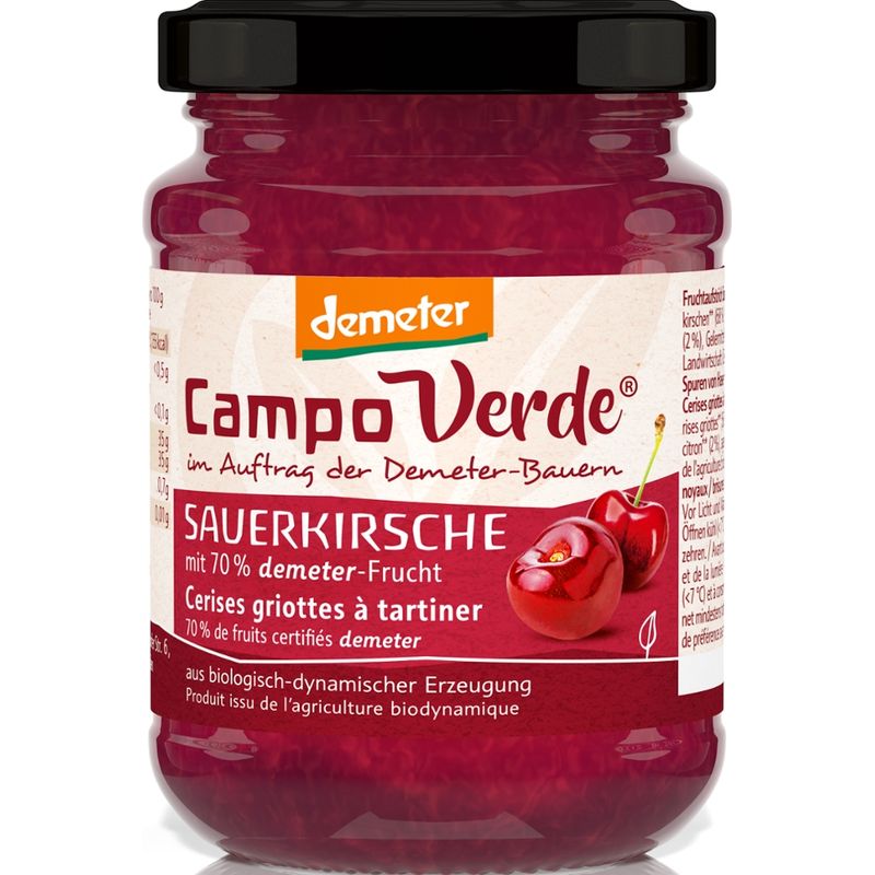 Campo Verde CV demeter Fruchtaufstrich Sauerkirsche 200g - Produktbild