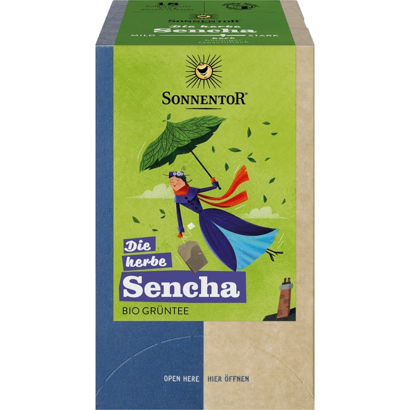 Sonnentor Die herbe Sencha Tee, Doppelkammerbeutel - Produktbild