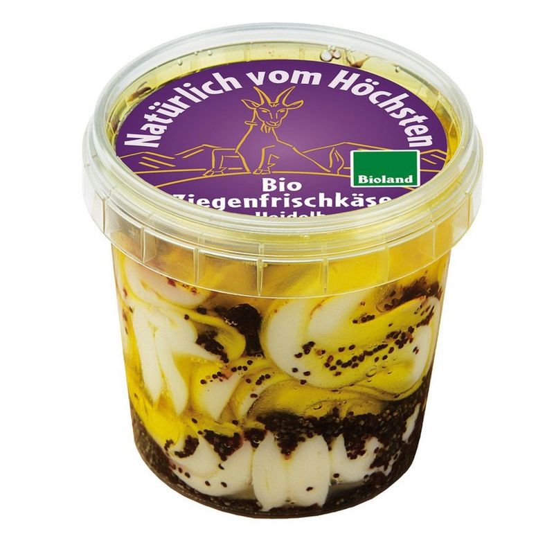 Natürlich vom Höchsten Ziegenfrischkäse Mohn-Heidelbeere - Produktbild