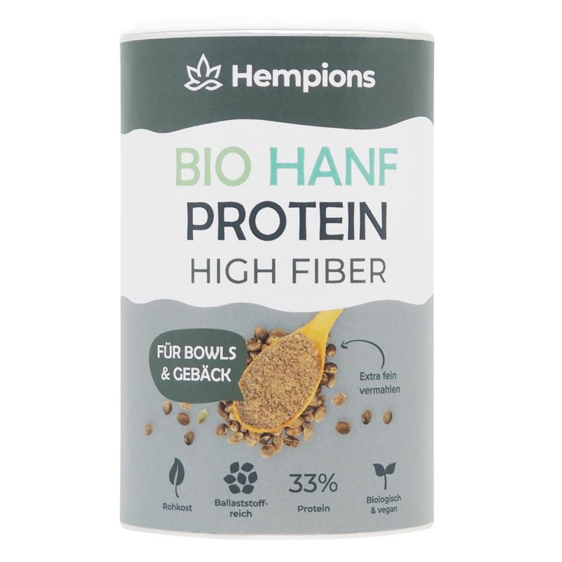 Hempions Bio Hanfprotein High Fiber, 175 g - Produktbild