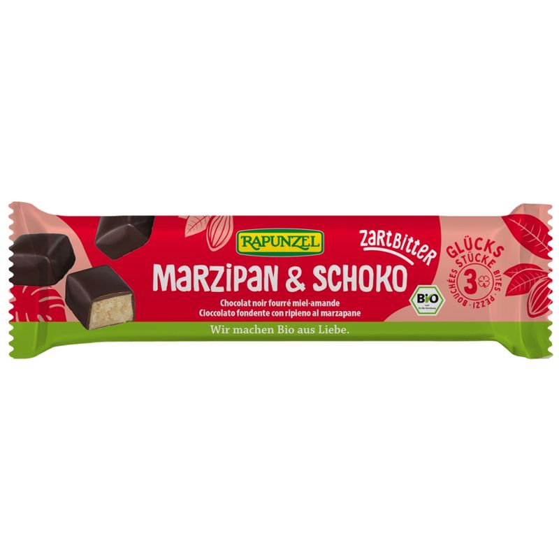 Rapunzel Glücksstücke Marzipan & Schoko Zartbitter - Produktbild