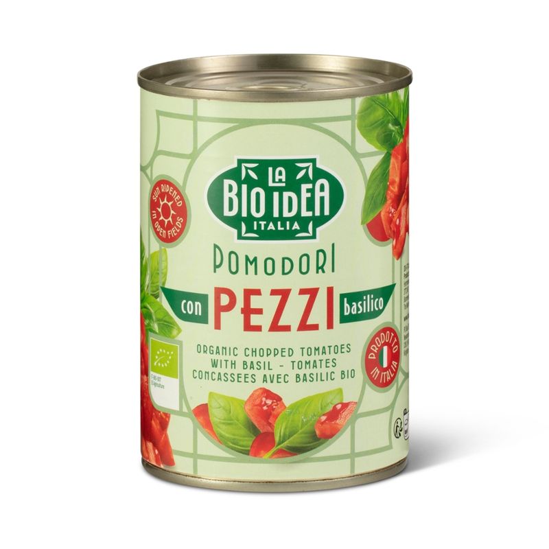 La Bio Idea Gehackte Tomaten mit Basilikum - Produktbild