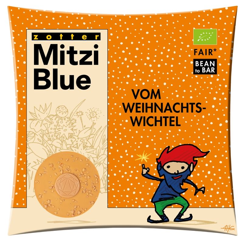 Zotter Schokolade Vom Weihnachtswichtel - Knusper Karamell - Produktbild