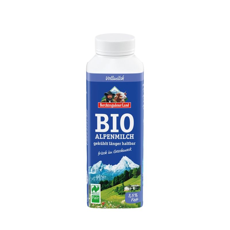 Berchtesgadener Land Bio Bio-Milch gekühlt länger haltb. 3,5% Fett NL-Fair - Produktbild