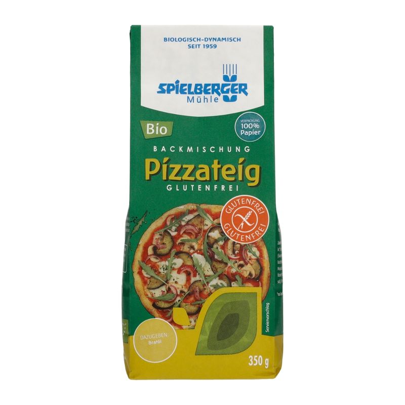 Spielberger Mühle Pizzateig Backmischung, glutenfrei, kbA - Produktbild