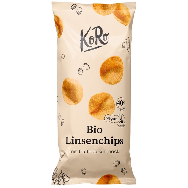 KoRo Handels GmbH Bio Linsenchips mit Trüffelgeschmack 100 g - Produktbild
