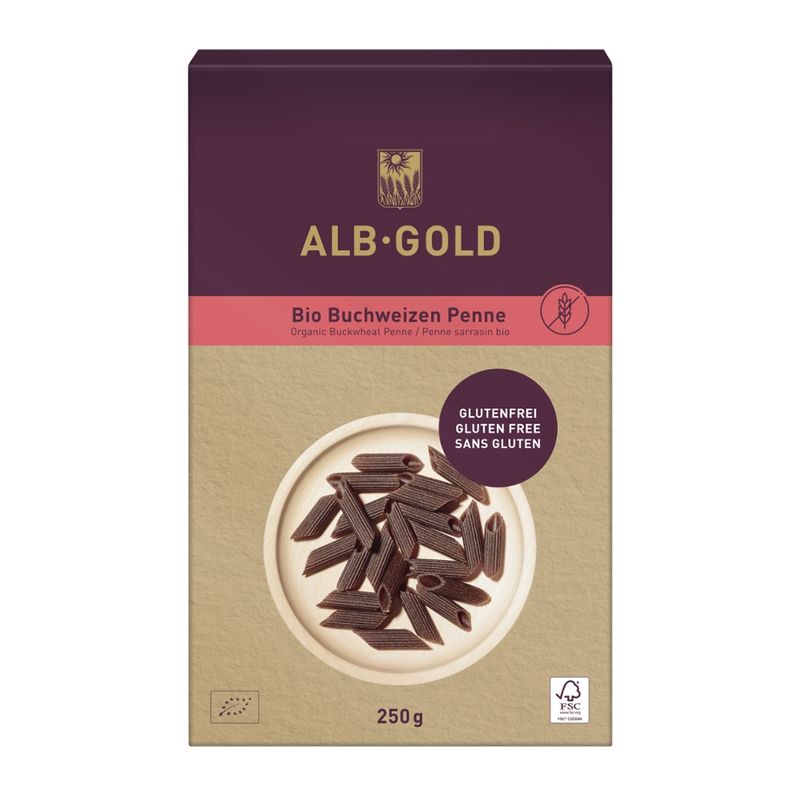 ALB-GOLD ALB-GOLD Bio Buchweizen Penne 8 x 250g - Produktbild