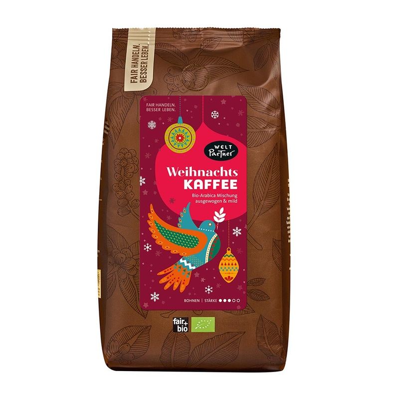 WeltPartner Weihnachtskaffee, Bohne, bio - Produktbild