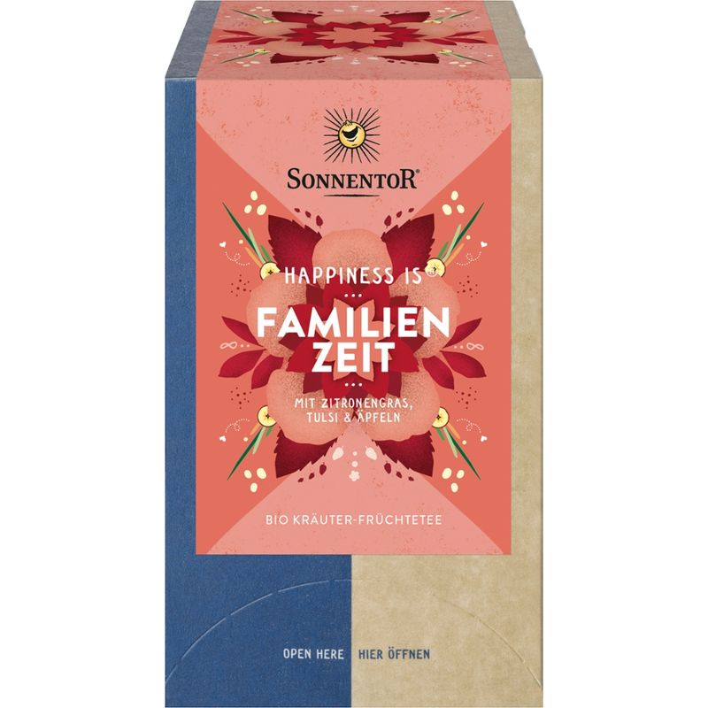 Sonnentor Familienzeit Tee Happiness is®, Doppelkammerbeutel - Produktbild