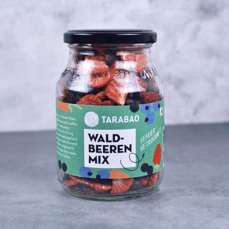 TARABAO Waldbeerenmix aus gefriergetrockneten Früchten - Produktbild