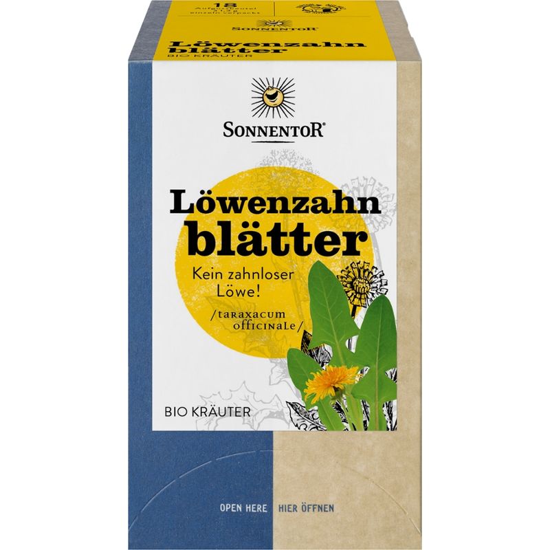 Sonnentor Löwenzahnblätter, Doppelkammerbeutel - Produktbild