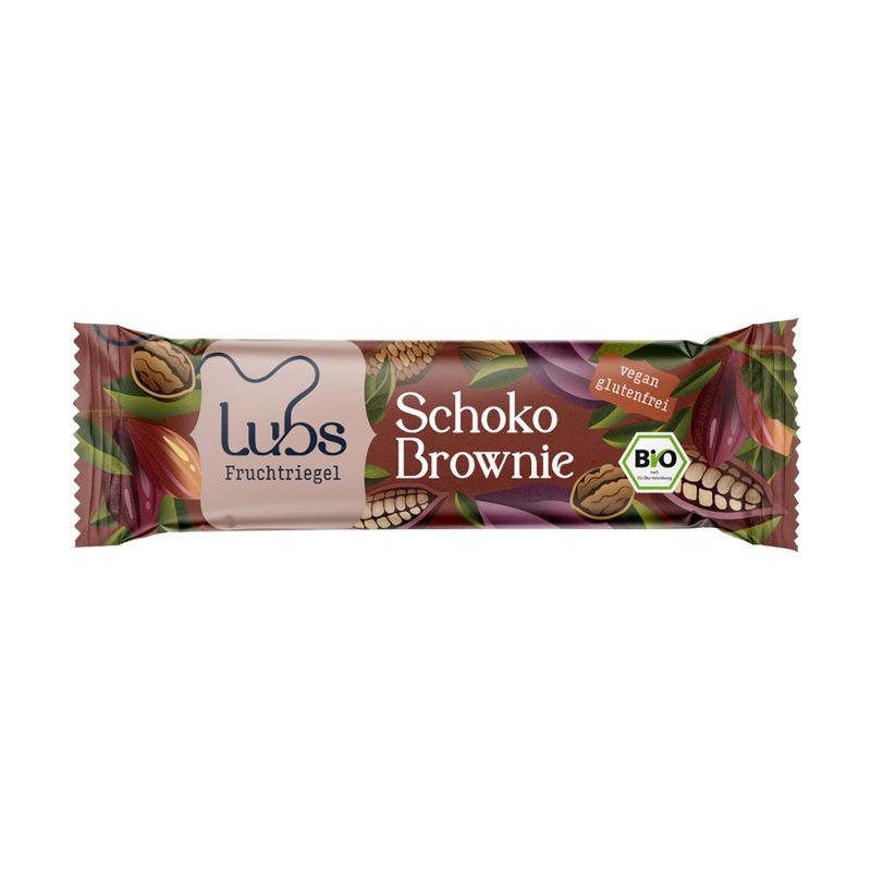 Lubs Schoko Brownie Fruchtriegel, Bio - Produktbild