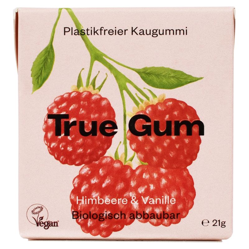 True Gum True Gum - Himbeere & Vanille, 21g - Produktbild