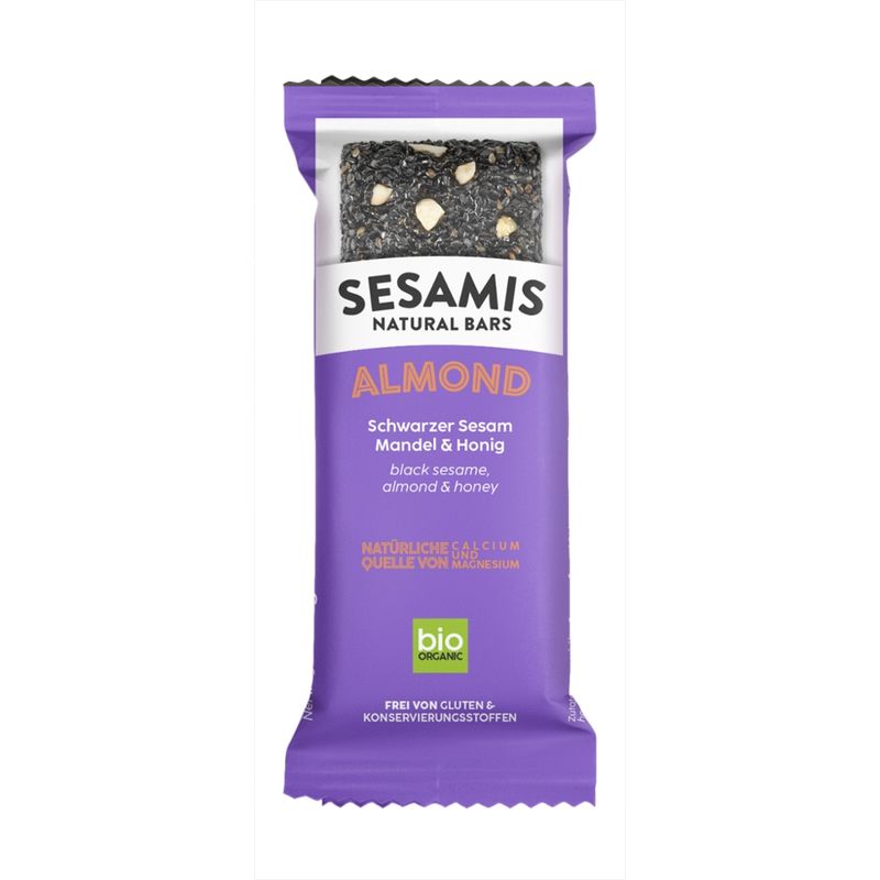 SESAMIS NATURAL BARS SESAMIS ALMOND BIO 34g - Produktbild