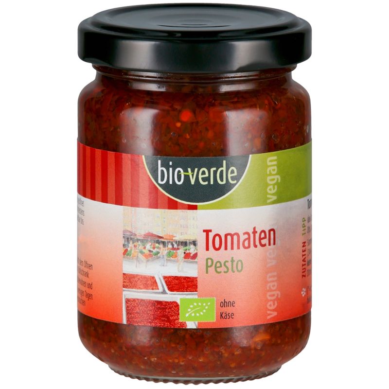 bio-verde Tomaten-Pesto vegan 125 ml - Produktbild