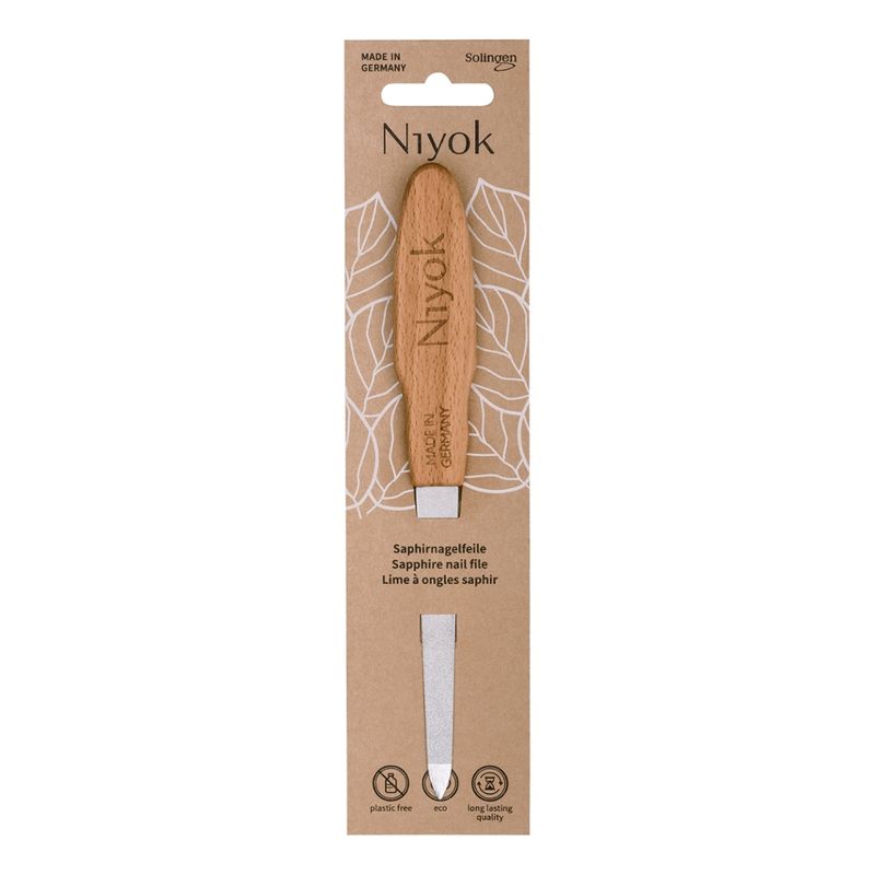 Niyok Saphirnagelfeile mit Holzgriff - Produktbild