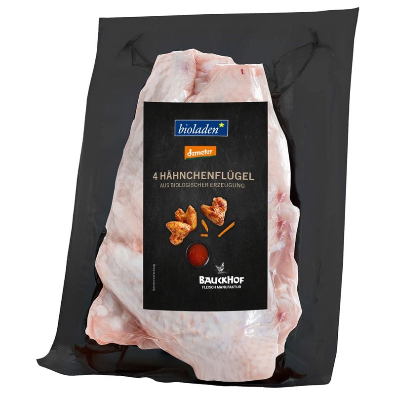 bioladen Hähnchenflügel, 4 Stück - Produktbild