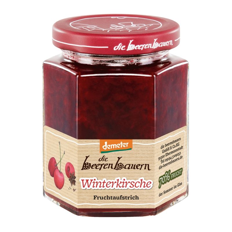die beerenbauern Winterkirsche Fruchtaufstrich - Produktbild