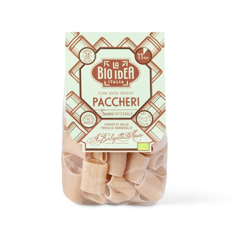 La Bio Idea Slow-dried organic Paccheri Semi integrale - Produktbild
