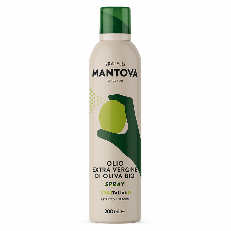 Mantova Mantova Bio-Olivenöl nativ extra Spray – 100 % Öl, ohne Treibgas, ideal zum Braten, Grillen & Verfeinern - Produktbild