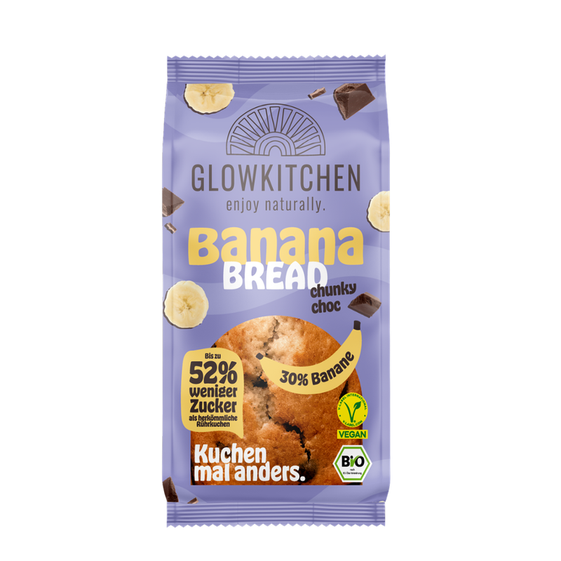 Glowkitchen Bio Banana Bread Chunky Choc - Produktbild