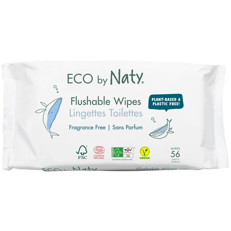 Naty Eco by Naty Feuchttücher Aloe Vera, kompostierbar, 56 St. - Produktbild