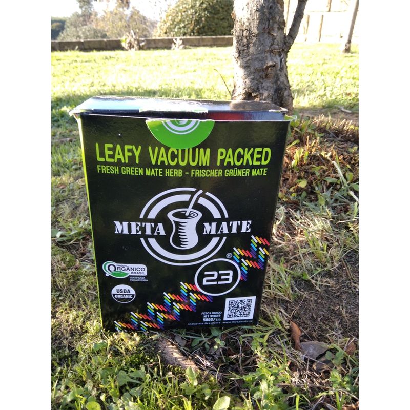Meta Mate  Meta Mate 23 500g frische bio mate blätter vakuumverpackt /- fresh organic mate leaves vacuum packed - Produktbild