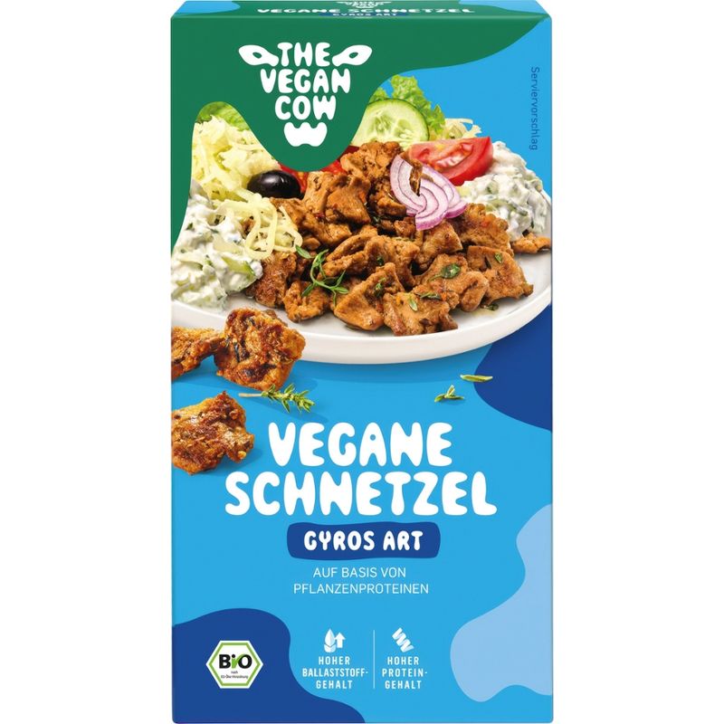 THE VEGAN COW VEGANE SCHNETZEL GYROS ART AUF BASIS VON PFLANZENPROTEINEN - Produktbild